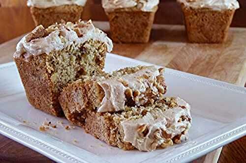 Zucchini Bread with Cinnamon Cream Cheese Brown Butter Frosting