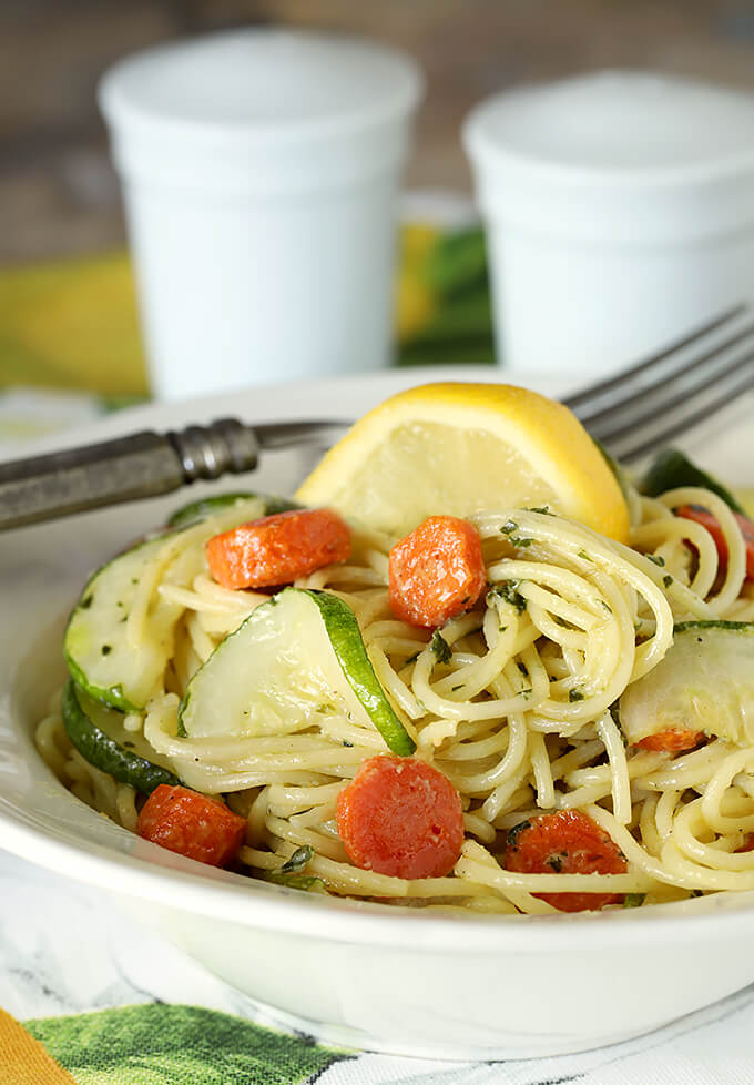 Garlic Pesto Pasta