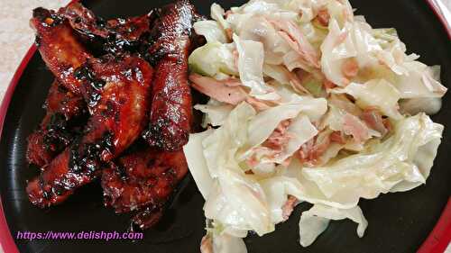 2 Recipes for 100 Pesos (Spicy Chicken Neck Adobo and Cabbage with Tuna) - Delish PH
