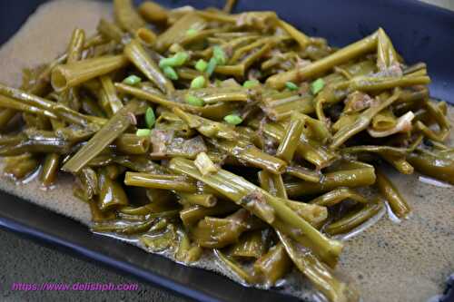 Adobong Kangkong with Bagoong at Gata - Delish PH