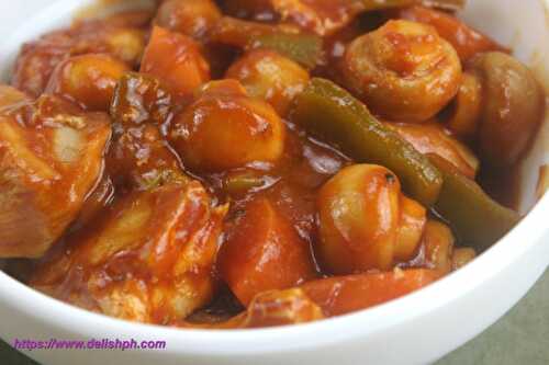 Chicken Afritada with Mushrooms - Delish PH