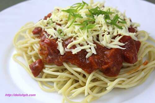 Easy Corned Beef Spaghetti (Sweet Style) - Delish PH