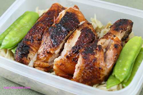 Easy Pancit Canton with Chicken Barbeque - "Baon Recipe" - Delish PH