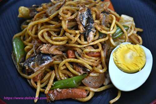 Egg Noodles with Sardines - Delish PH