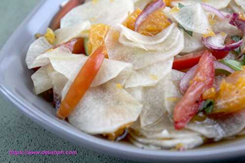 Ensaladang Labanos with Oranges (Radish Salad with Oranges) - Delish PH