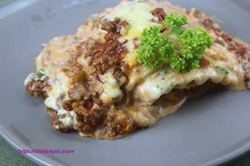 Homemade No Bake Pan Lasagna (Filipino Style) - Delish PH