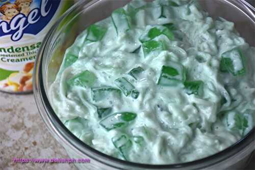 How to Make Buko Pandan Salad (using Angel Kremdensada) - Delish PH