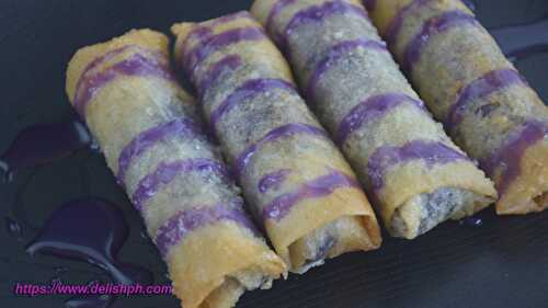 How to Make Ube Cheese Turon (using Kamote) - Delish PH