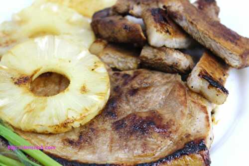 Simple Grilled Pineapple Pork Chops - Delish PH