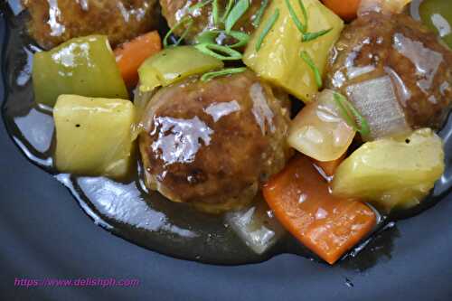 Sweet and Sour Meatballs - Delish PH