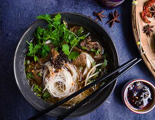 Beef Rice Vermicelli Soup - Dreamy Table