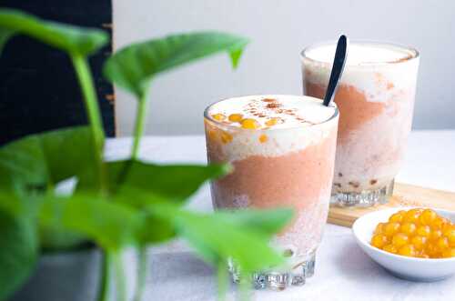 Carrot Cake Boba Smoothies - Dreamy Table