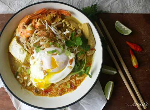 Chicken and Shrimp Laksa - Dreamy Table