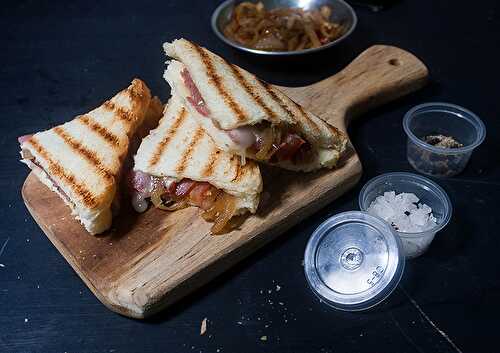 Grilled Cheese Sandwich with Spiced Onion Relish - Dreamy Table