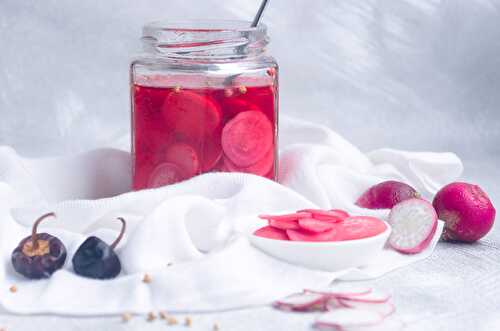 Pickled Red Radish - Dreamy Table