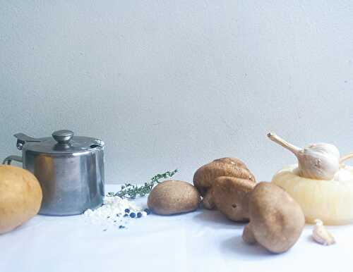 Potato, Mushroom and Tomato Tart - Dreamy Table