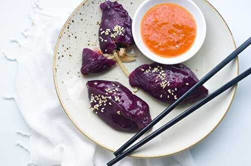 Purple Yam Dumplings - Dreamy Table