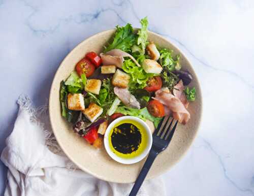 Smoked Gindara Salad with Balsamic Vinaigrette - Dreamy Table