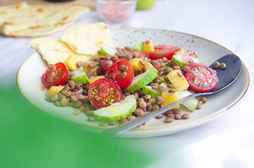 Summer Lentil Salad - Dreamy Table