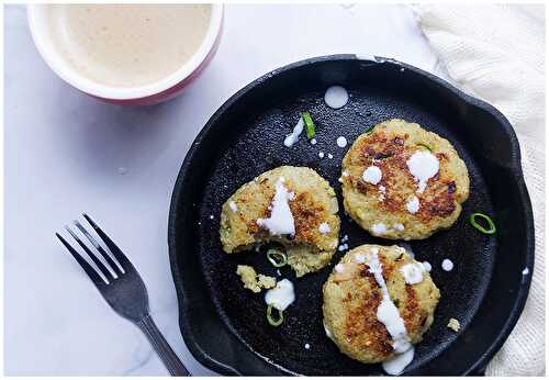 Za'atar and Goat Cheese Couscous Fritters - Dreamy Table