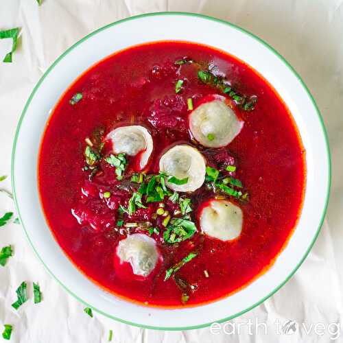 Meatless Borscht Soup (Pisnyi Borshch) пісний борщ