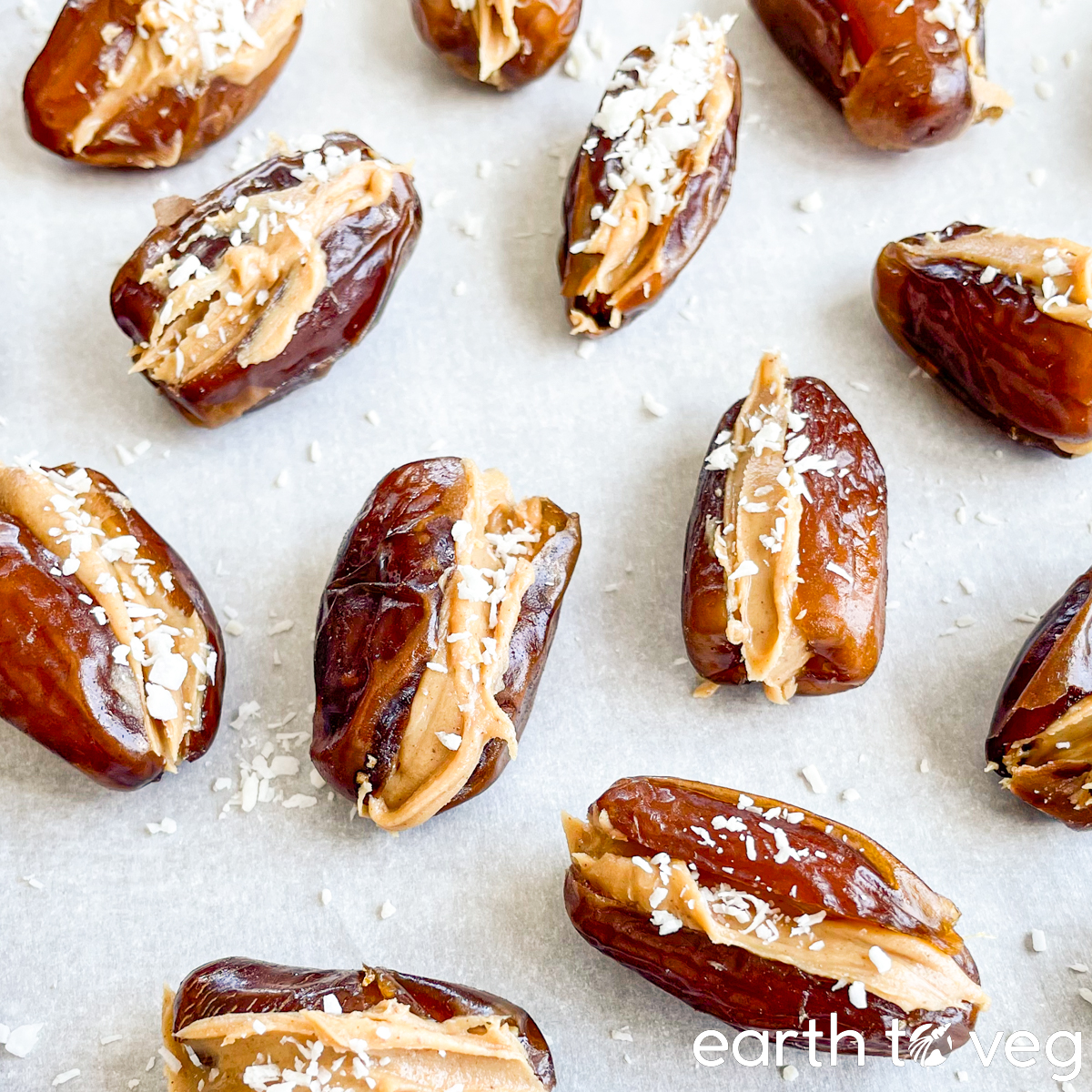 Peanut Butter Stuffed Dates