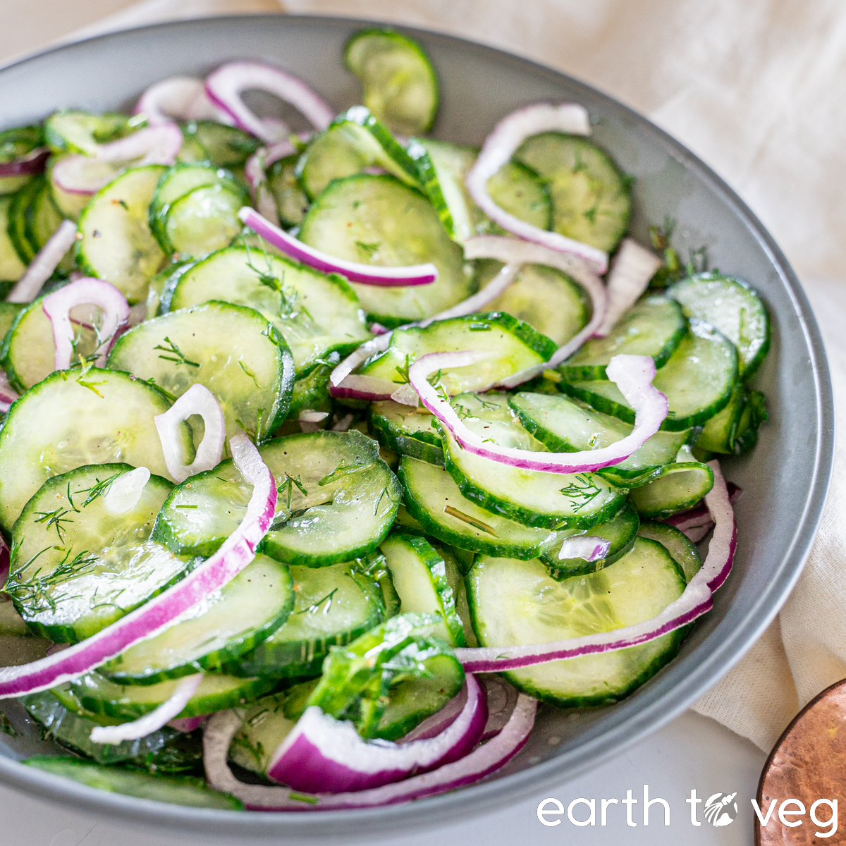 Gurkensalat (German Cucumber Salad)