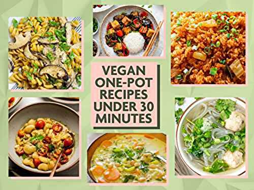 21 Easy One Pot Vegan Meals Under 30 Minutes