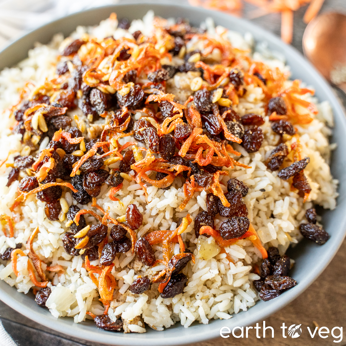 Vegetarian Kabuli Pulao (Afghan Rice)