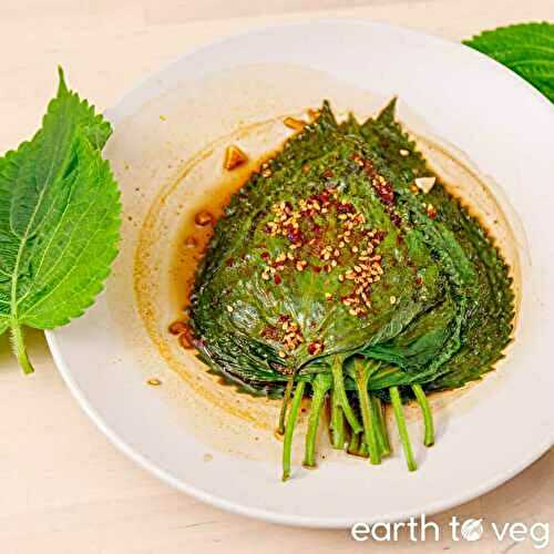 Kkaennip Jjim (Korean Perilla Leaves Recipe)
