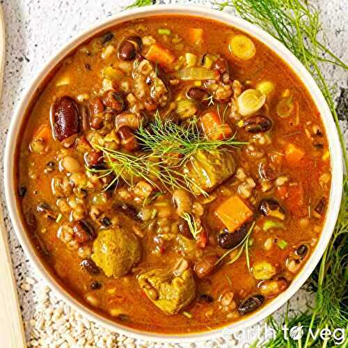 Mashawa (Afghan Barley Bean Stew)