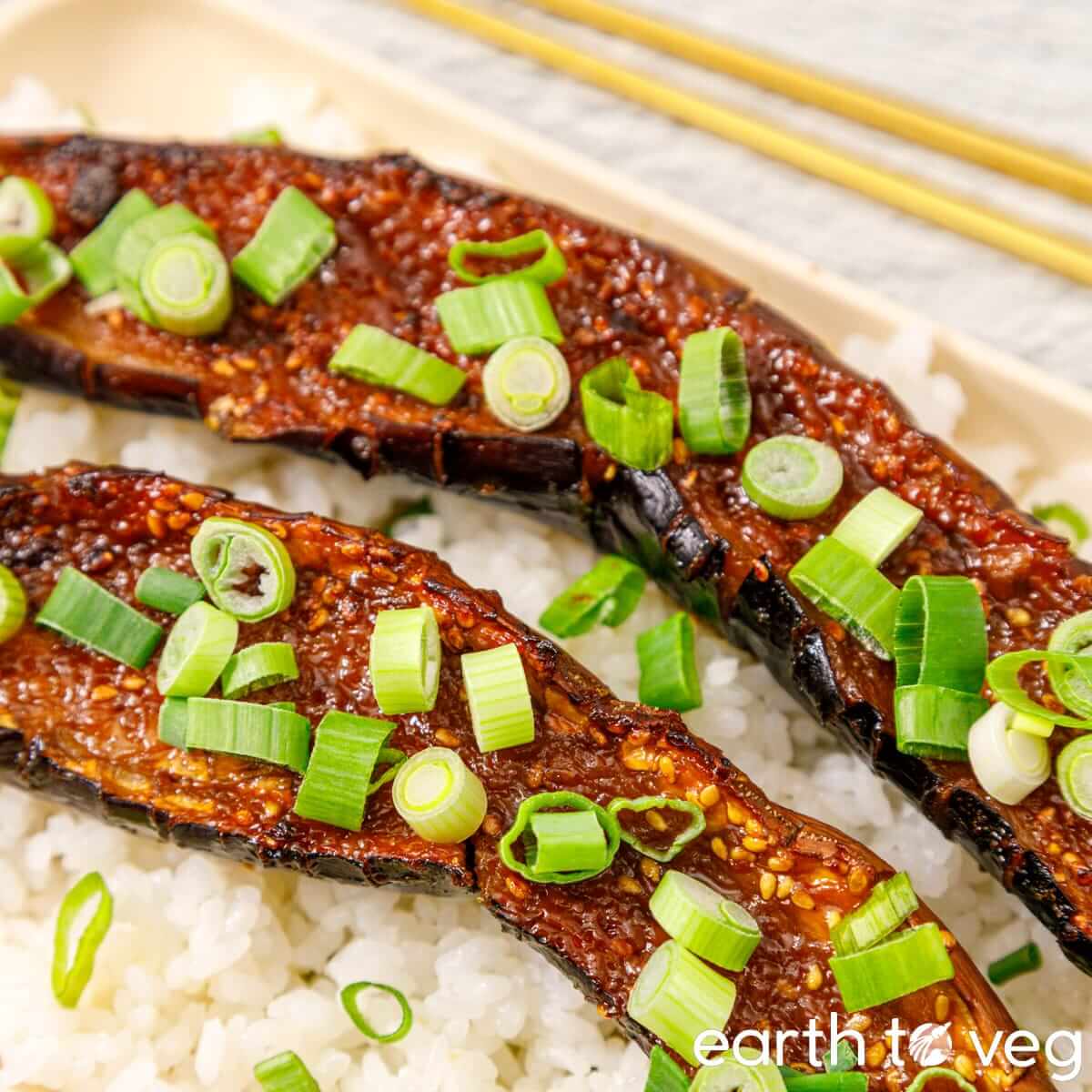 Nasu Dengaku (Air Fryer Japanese Eggplant)