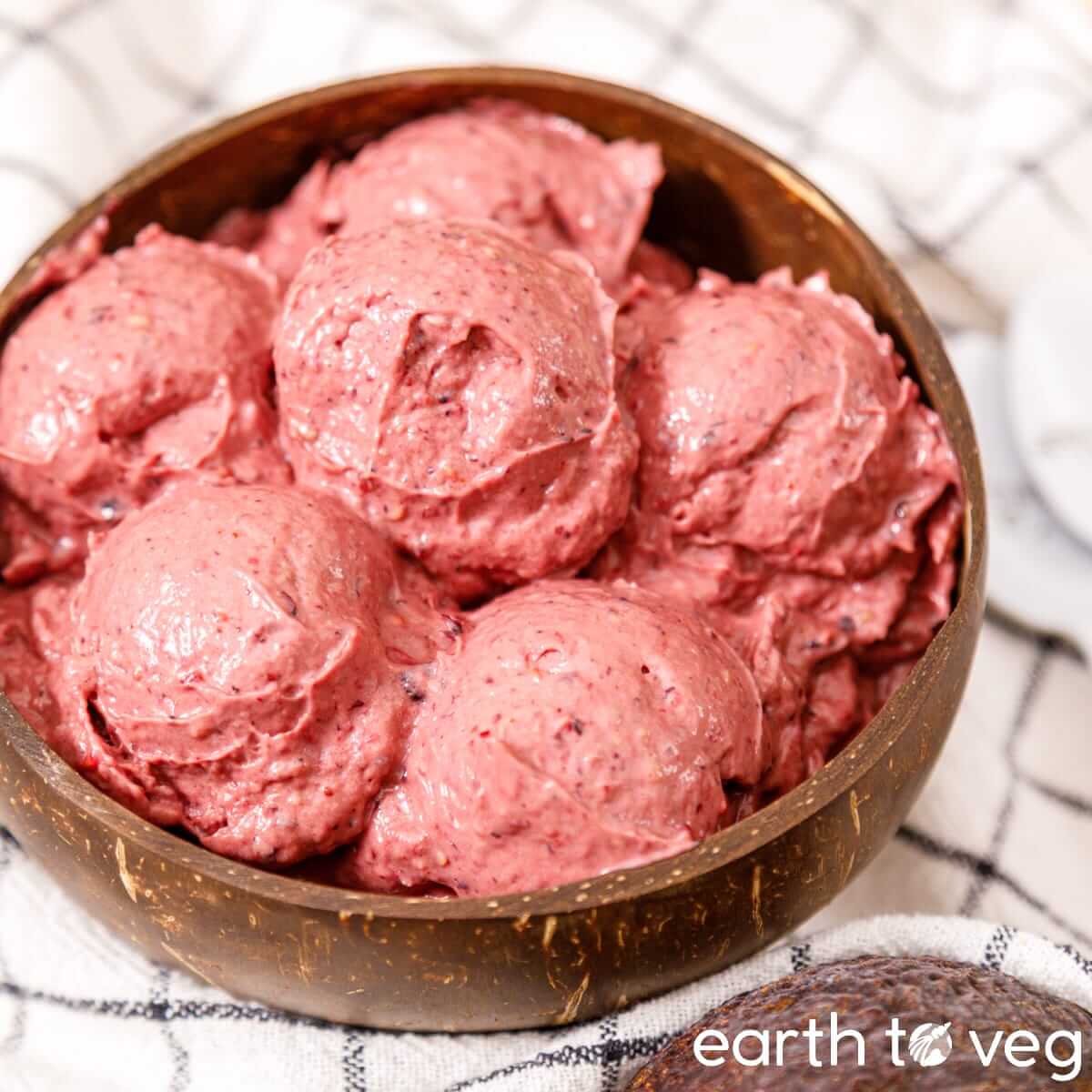 Avocado Strawberry Ice Cream