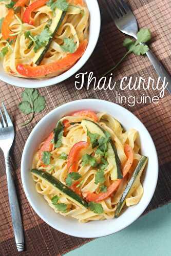 Thai curry linguine