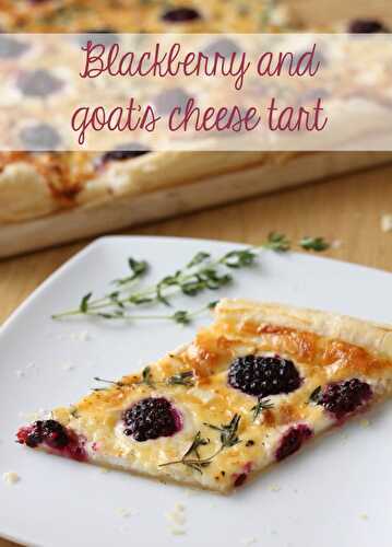 Blackberry and goat's cheese tart