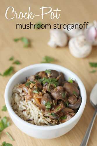 Crock-Pot mushroom stroganoff