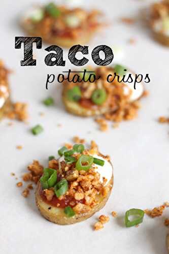Taco potato crisps