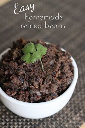 Easy homemade refried beans
