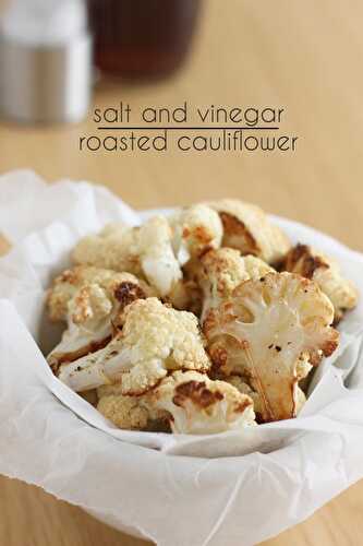 Salt and vinegar roasted cauliflower