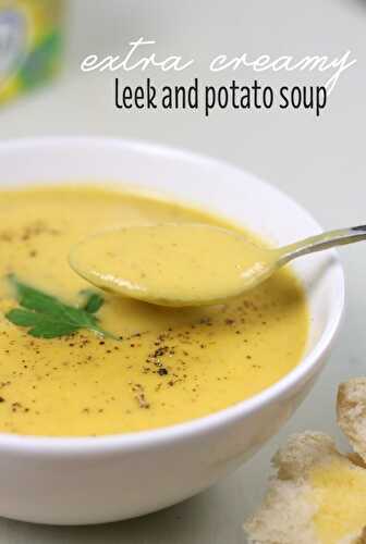 Extra creamy leek and potato soup