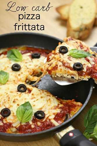 Low carb pizza frittata