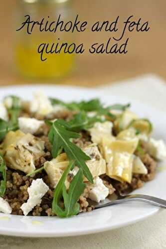 Artichoke and feta quinoa salad