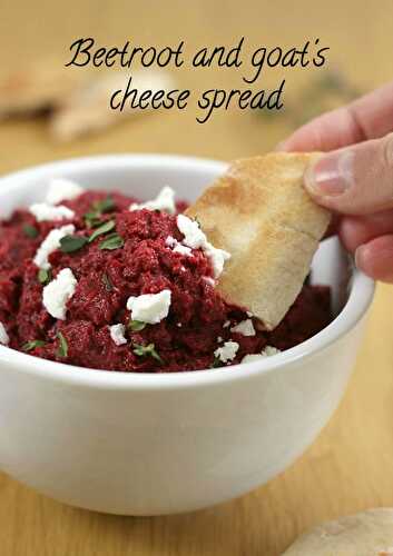 Beetroot and goat's cheese spread
