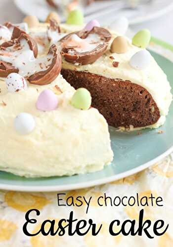 Easy chocolate Easter cake