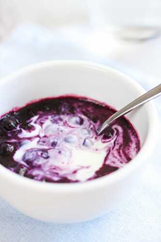 3 ingredient blueberry soup