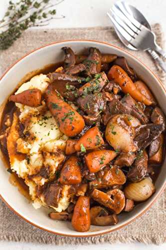 Mushroom bourguignon