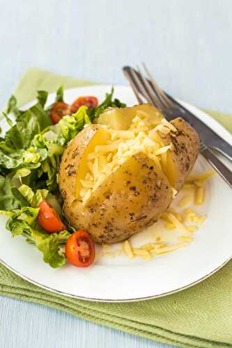 Garlic and herb slow cooker baked potatoes