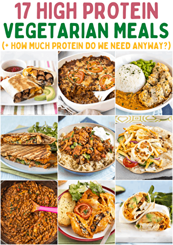 17 High Protein Vegetarian Meals (+how much protein do we need anyway?)