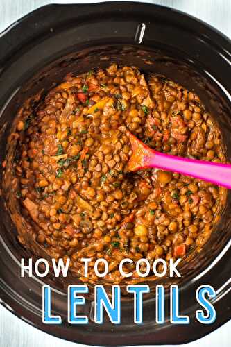 How to Cook Lentils (3 easy steps!)