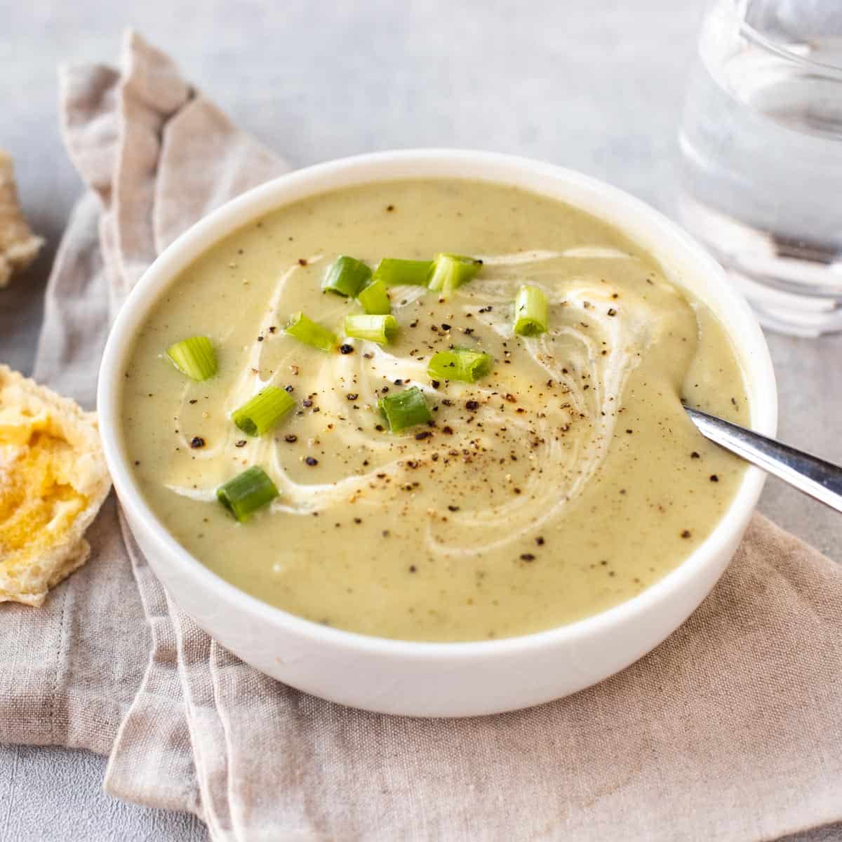 Creamy Potato and Spring Onion Soup